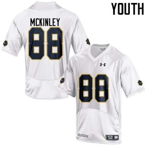 Youth University of Notre Dame #88 Javon McKinley White Game Player Jersey 793058-816